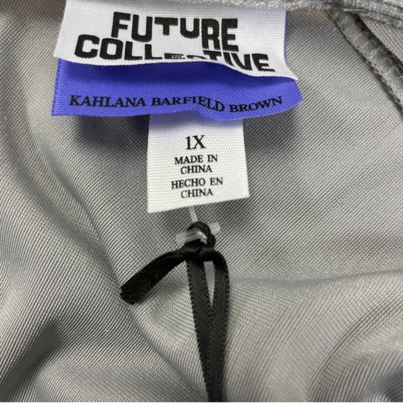 NWT Future Collective Silver Dress - Picture 3 of 8